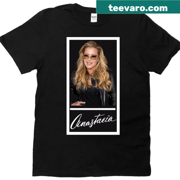 Typographic Music Anastacia t-shirt celebrating the artist.