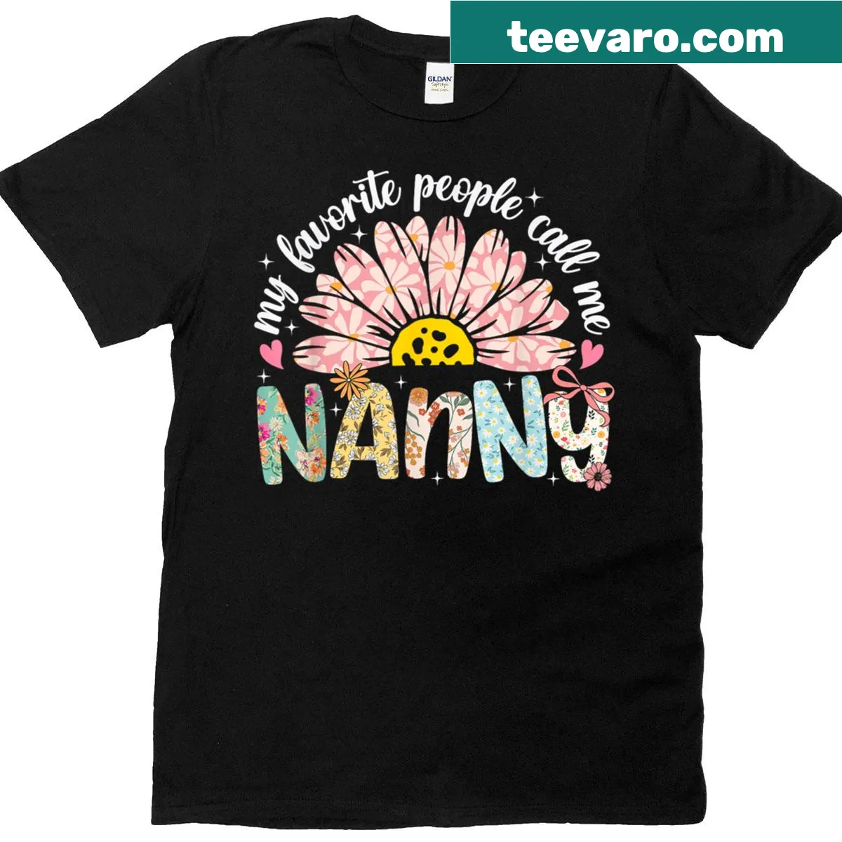 Nanny T-shirt with playful text for Mother's Day — on a men's t-shirt