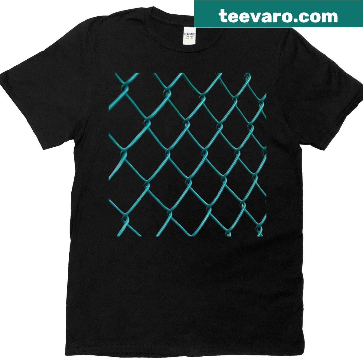 Minimalist T-shirt with a simple graphic of a net — on a men's t-shirt