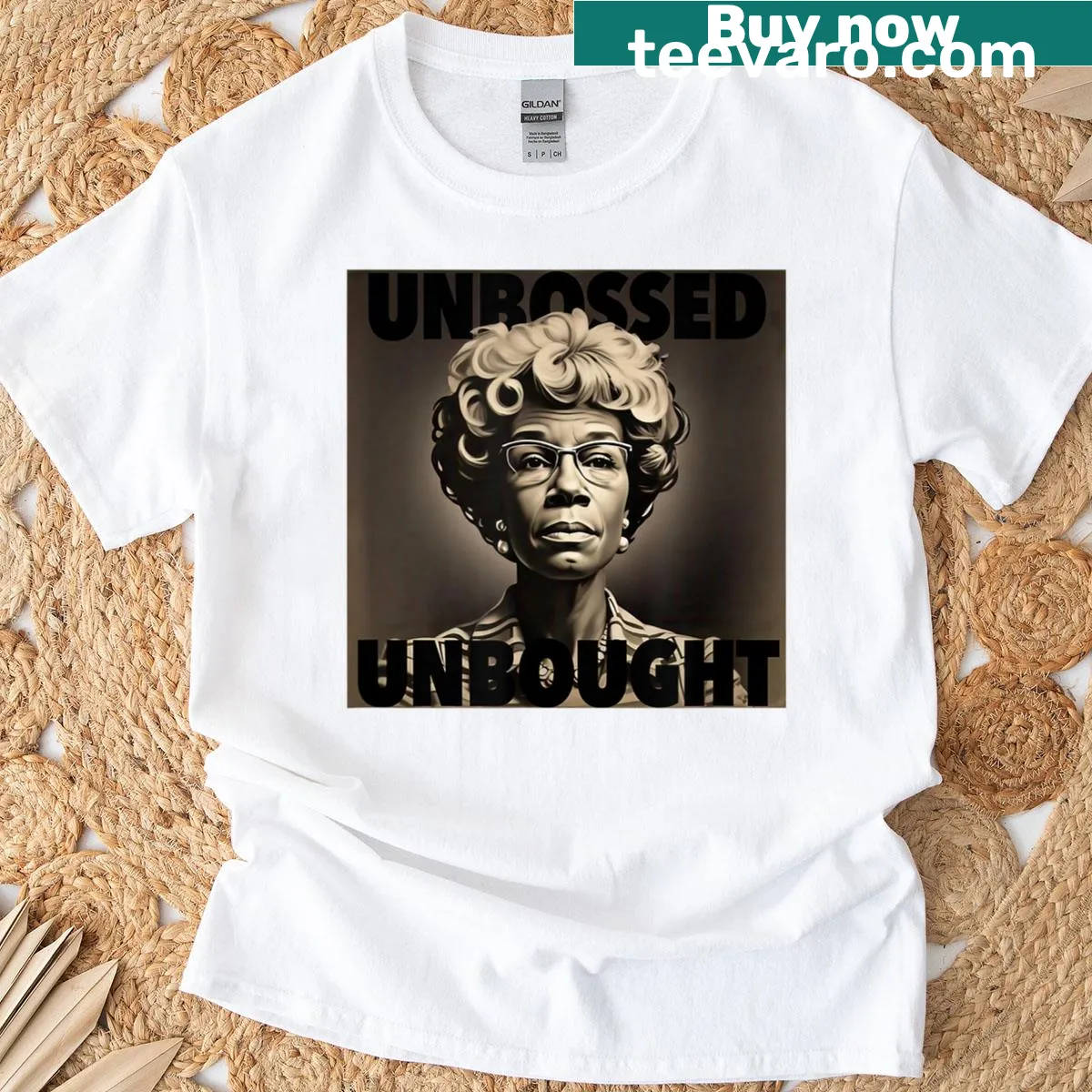 Shirley Chisholm quote T-shirt promoting empowerment and equality — on a men's t-shirt