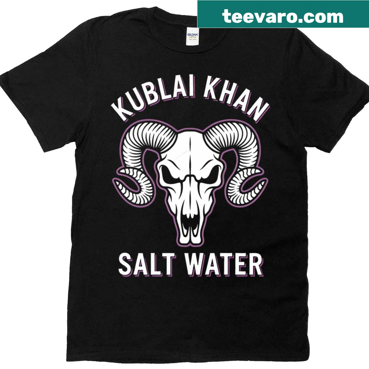 Skull logo graphic on a metalcore band t-shirt — on a men's t-shirt