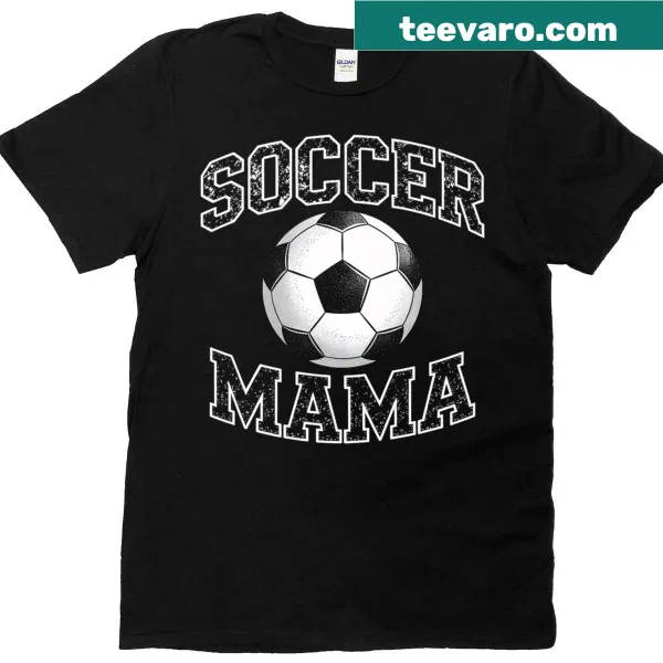 Playful T-shirt for soccer moms celebrating their role in family sports.