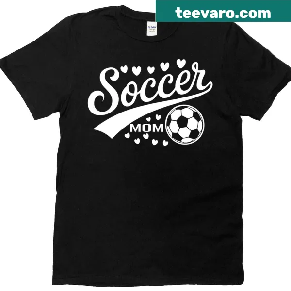 Matching Soccer Mom T-shirt for family, featuring a playful graphic