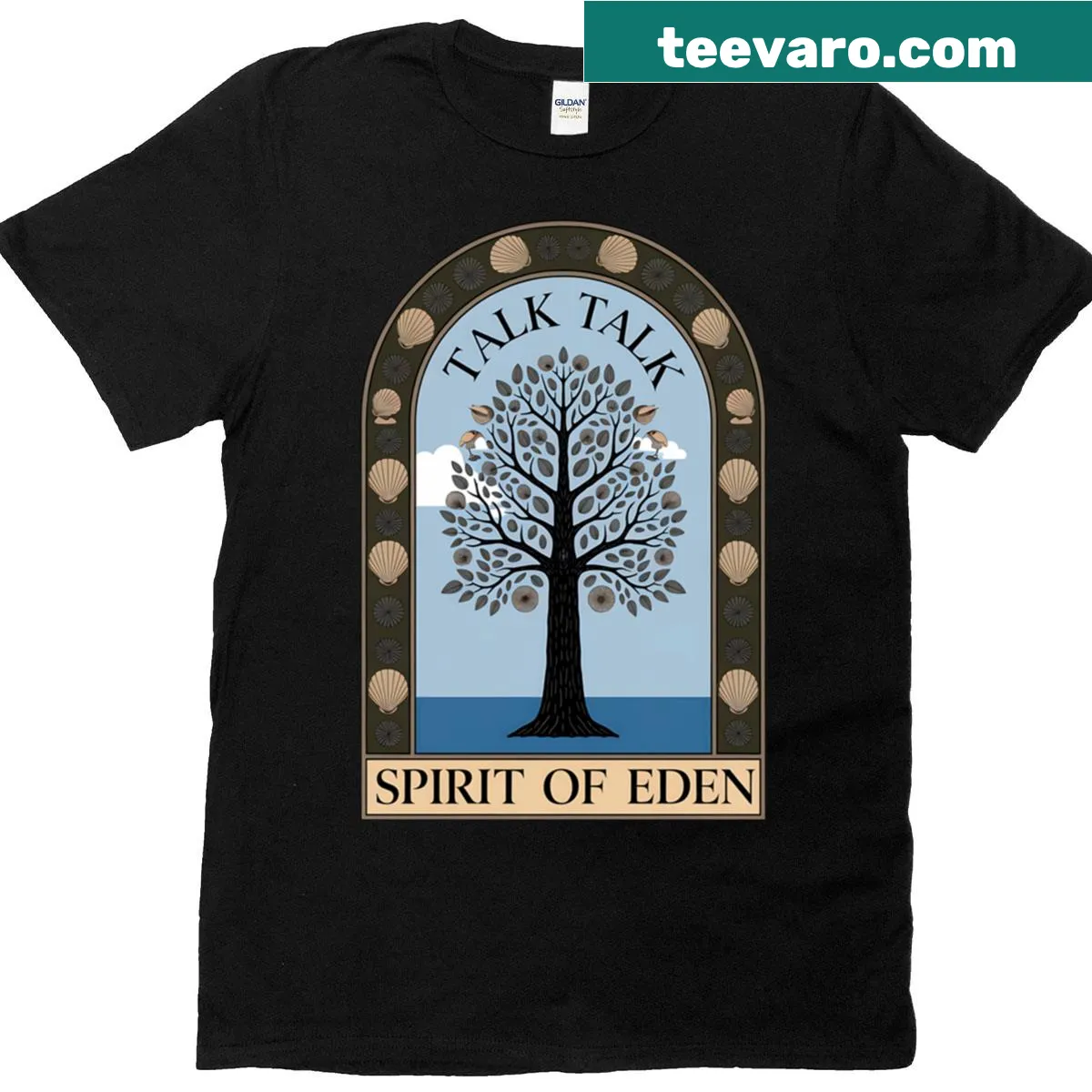 Artwork representing peace and nature on a T-shirt — on a men's t-shirt