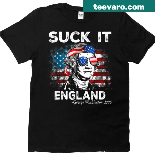 Funny Fourth of July T-shirt with George Washington graphic