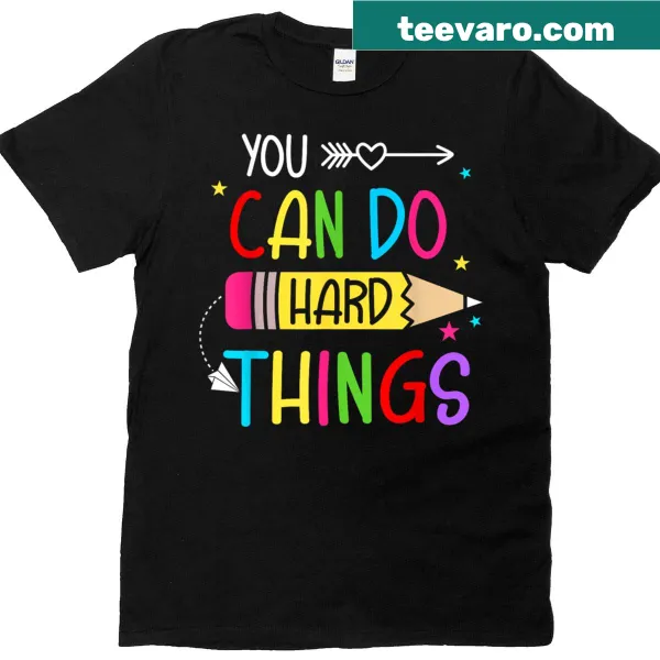 Inspirational T-shirt for teachers and students with motivational text