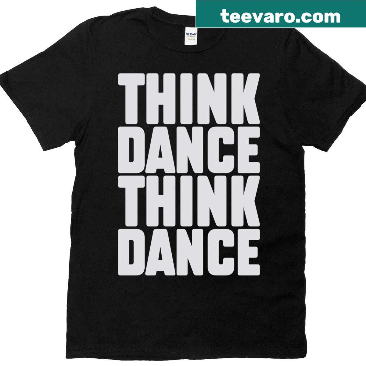 Text design promoting dance music for DJs and clubbers — on a men's t-shirt