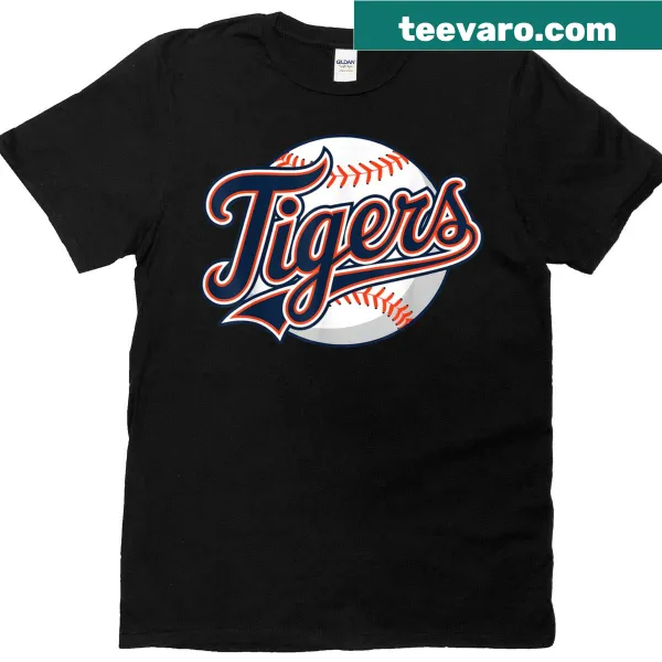 Vintage-style Tigers name design on a T-shirt