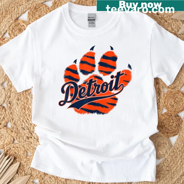Vintage Detroit animal-themed t-shirt for kids