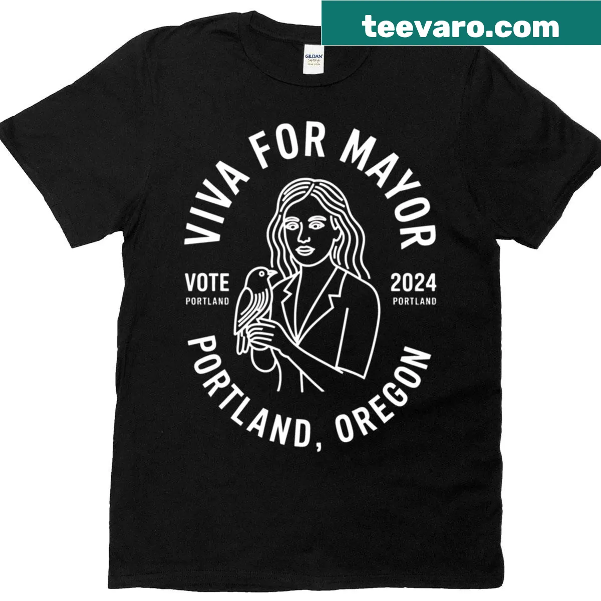 Portland-themed graphic T-shirt celebrating the city's culture — on a men's t-shirt