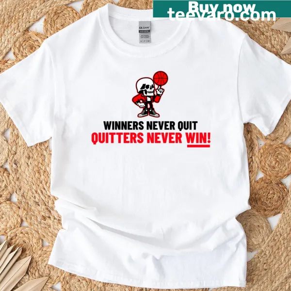 Inspirational basketball t-shirt with motivational text