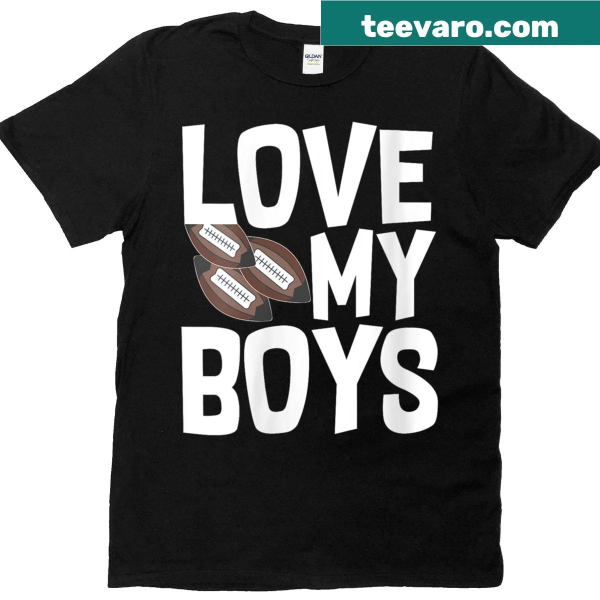 Funny football coach mom t-shirt with playful text — on a men's t-shirt