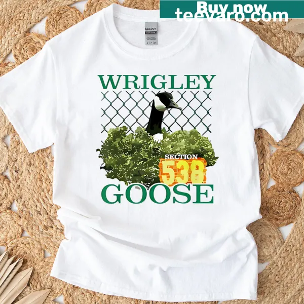 Cartoon goose graphic on a playful t-shirt