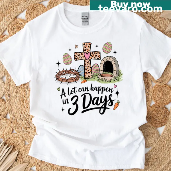 Easter-themed t-shirt with religious message