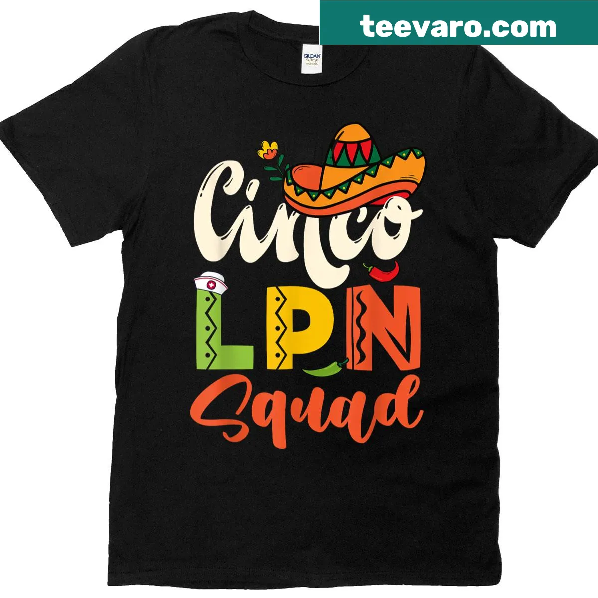 Funny Cinco de Mayo t-shirt for LPNs — on a men's t-shirt
