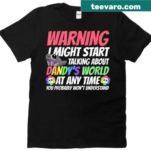 Dandy's World character graphic on a kids T-shirt