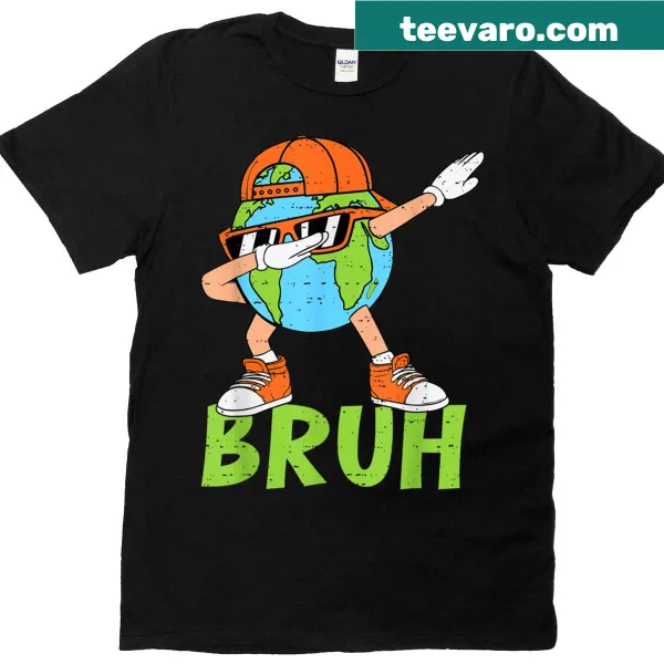 Toddler T-shirt with cartoon dabbing Earth graphic