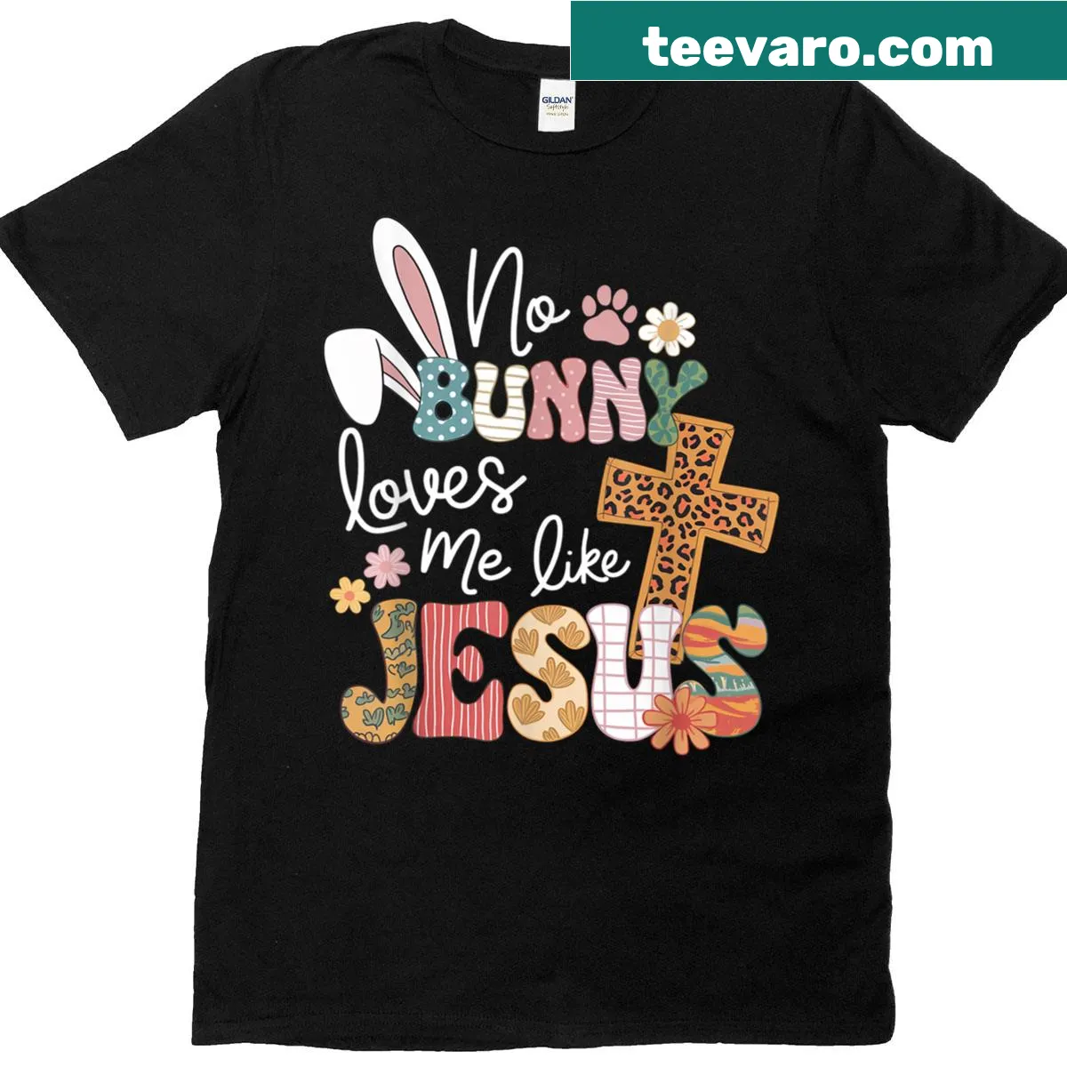 Christian Easter shirt with the phrase about Jesus' love — on a men's t-shirt