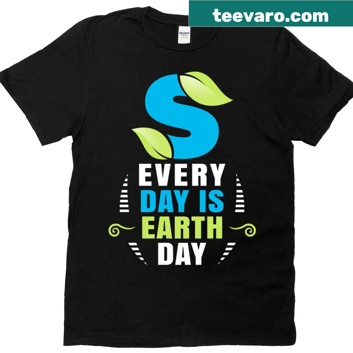 Cool Earth Day t-shirt promoting recycling with stylish text. — on a men's t-shirt