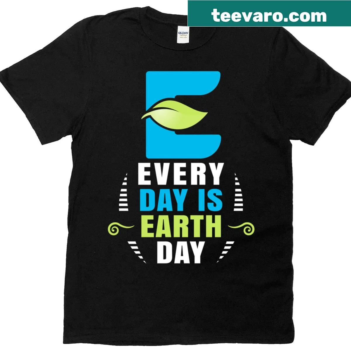 Activism t-shirt addressing the environmental crisis with bold text. — on a men's t-shirt