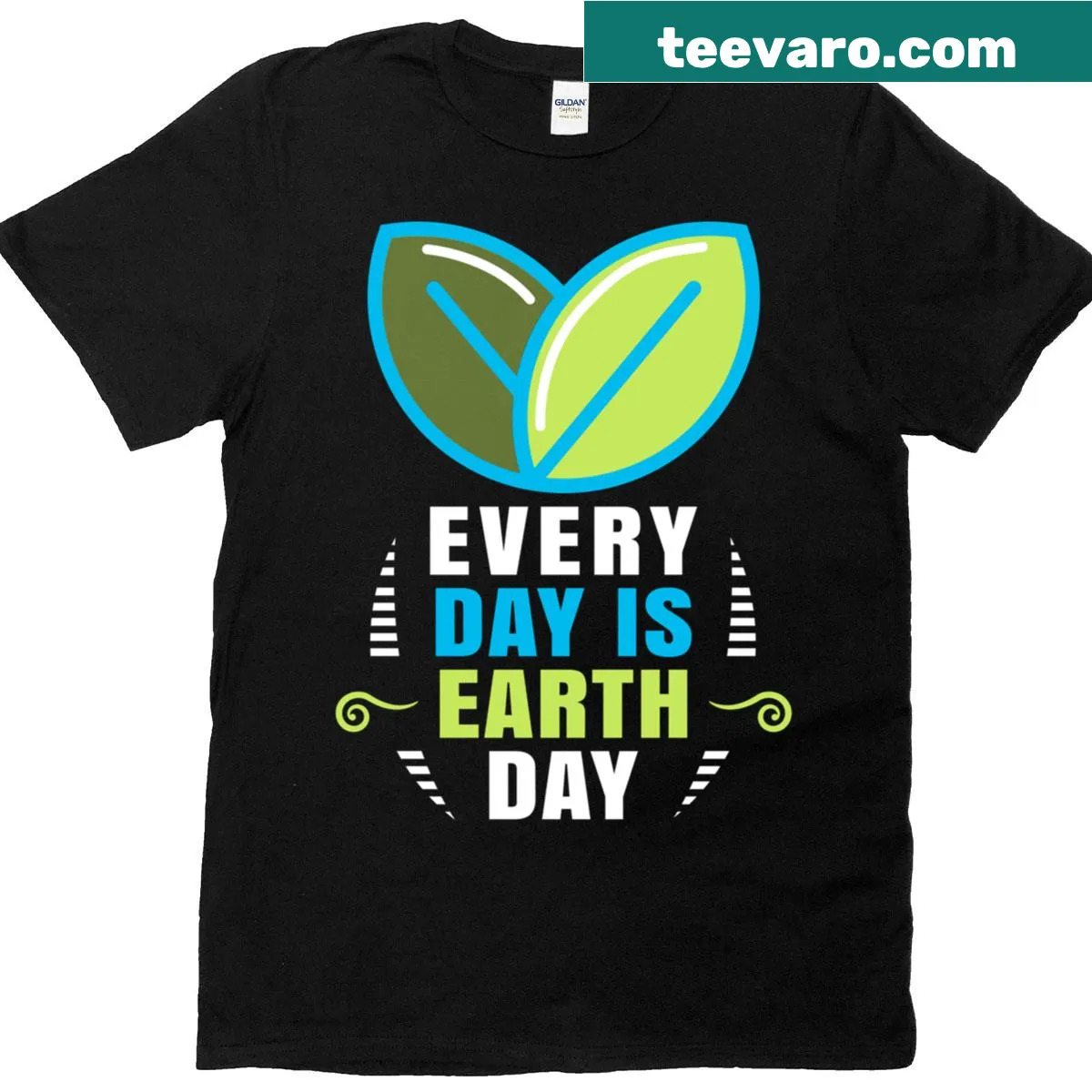 Earth Day T-shirt with save the planet message — on a men's t-shirt