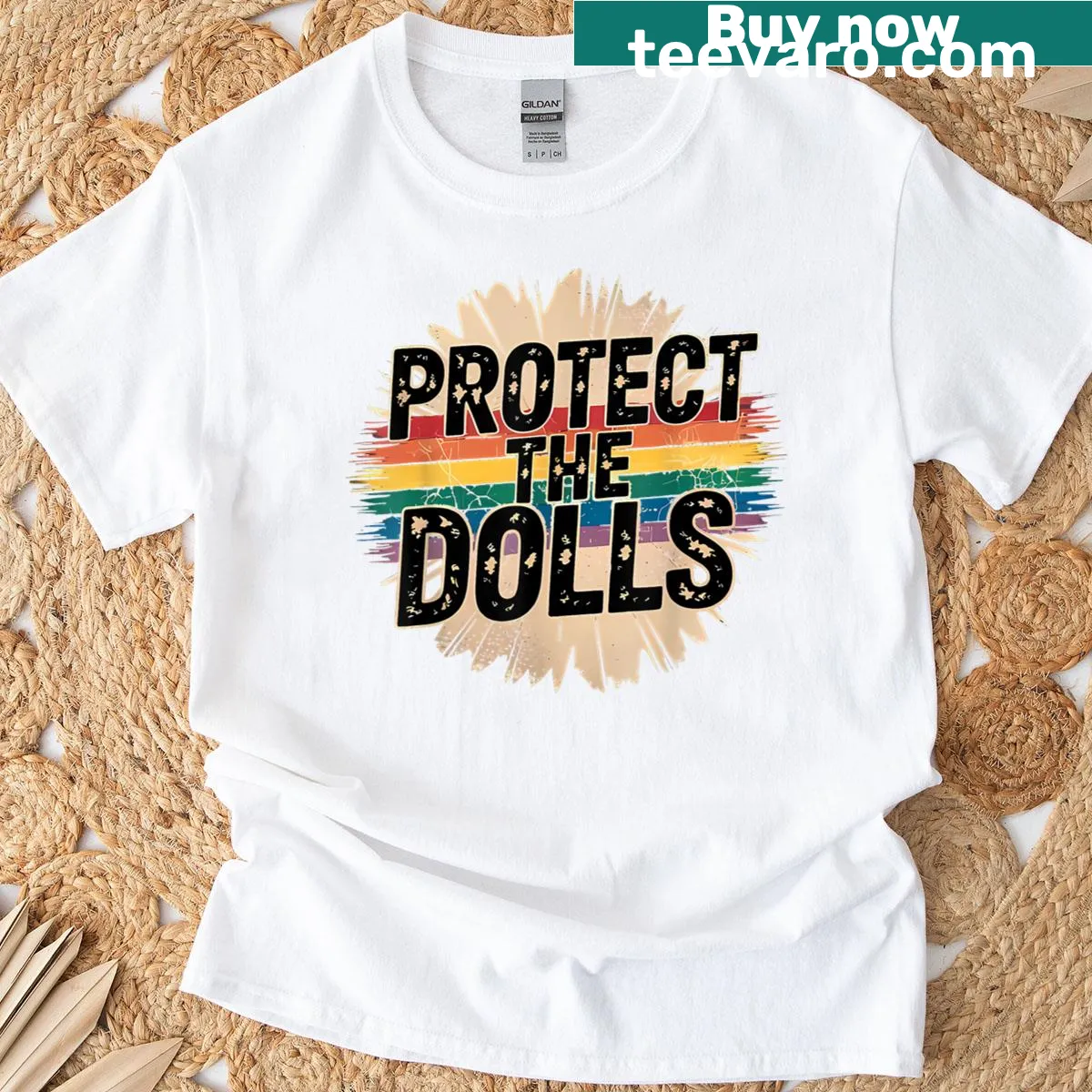 Inspirational t-shirt promoting gender equality and human rights — on a men's t-shirt