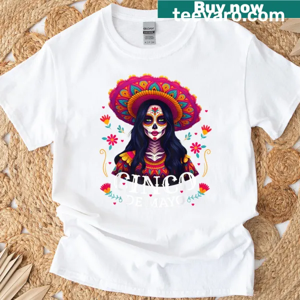 Festive Cinco de Mayo T-shirt for women
