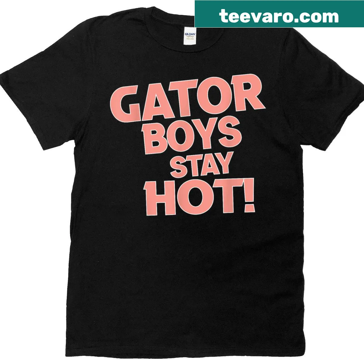 Gator Boys Stay Hot 2025 T-shirt with playful text — on a men's t-shirt