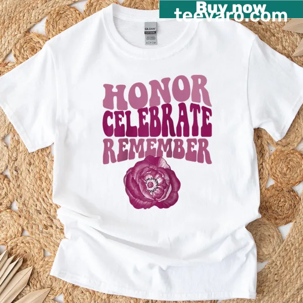 Vintage Memorial Day tee with a poppy flower design on a baseball-style shirt