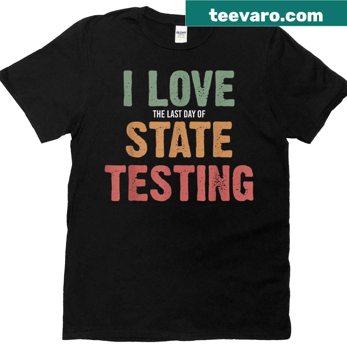 Funny State Testing t-shirt with humorous slogan — on a men's t-shirt