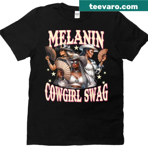 T-shirt featuring a cowgirl graphic celebrating Black history and culture