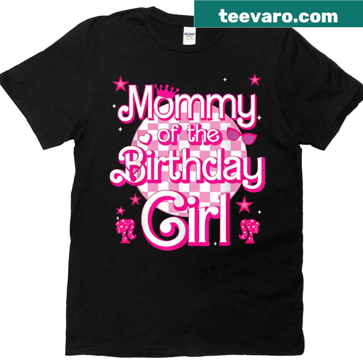 Birthday-themed T-shirt for moms with cute illustrations — on a men's t-shirt