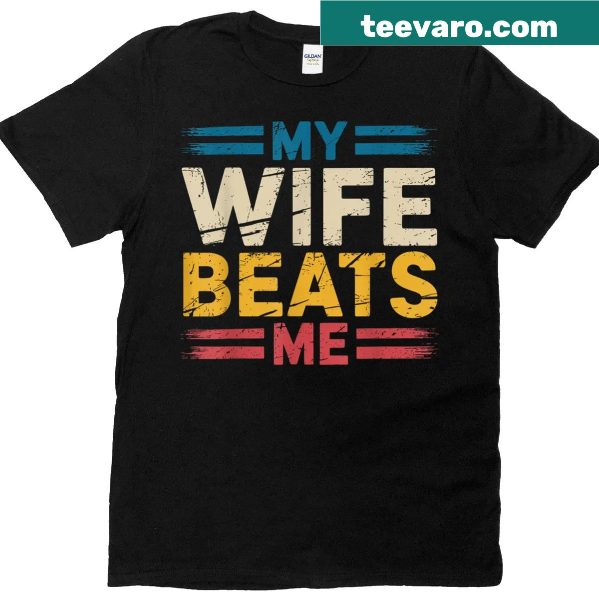 Funny husband t-shirt with a humorous saying — on a men's t-shirt