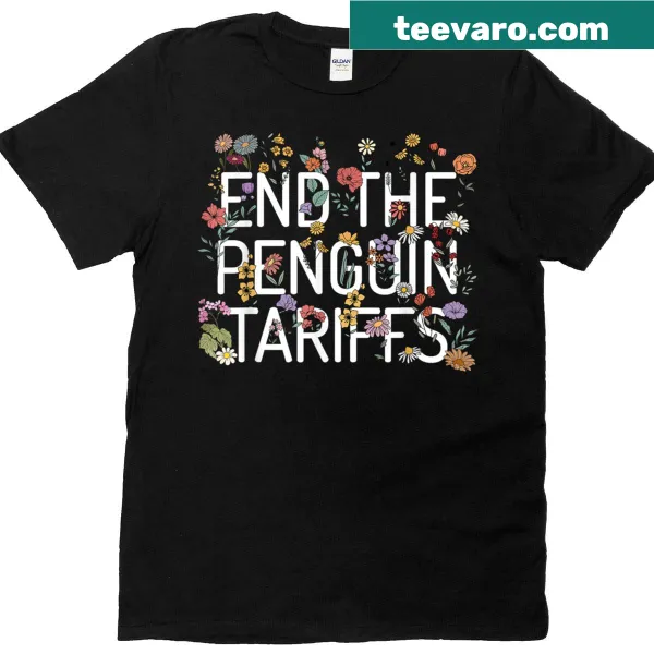 Cartoon penguin graphic with protest theme