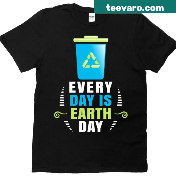 Environmental activism T-shirt with a message about Earth Day