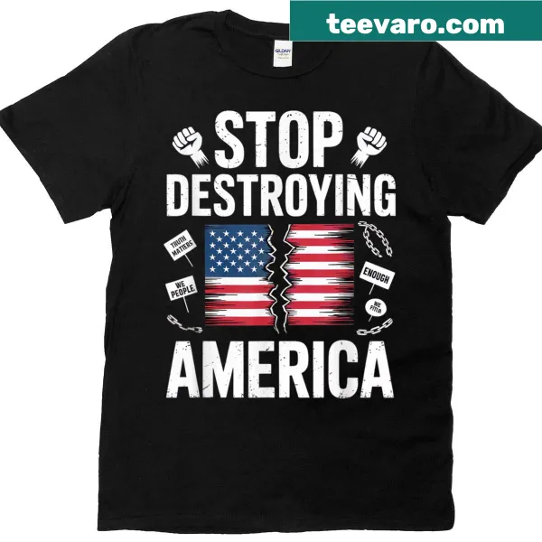 Anti-Trump protest message on a t-shirt