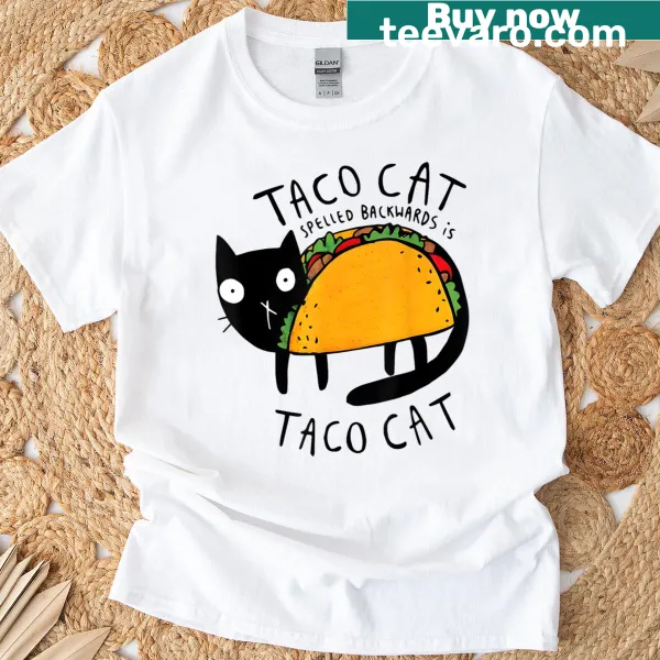 Funny taco cat graphic for Cinco De Mayo kids T-shirt