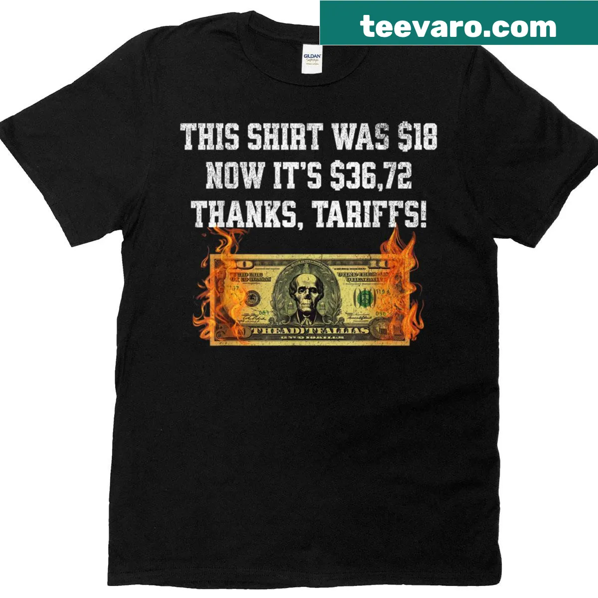 Funny trade joke with 'Tariffed Up' text — on a men's t-shirt