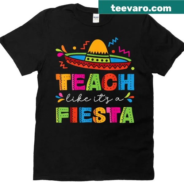 Sombrero design with 'Teach Like It's A Fiesta' text