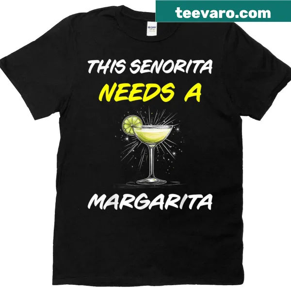 Humorous t-shirt for women with a margarita illustration for Cinco De Mayo.