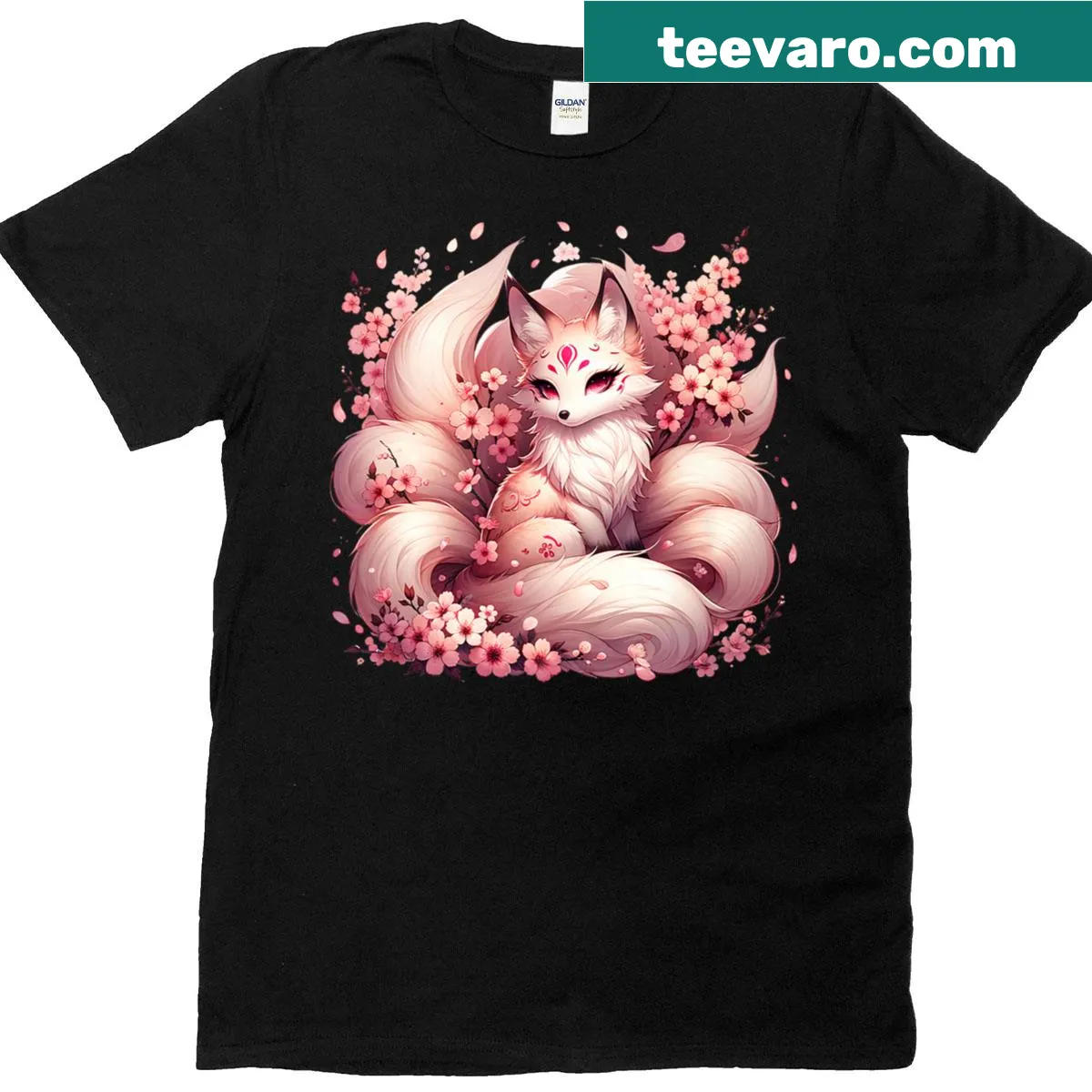 Anime Viking with axe in vaporwave aesthetic on a premium t-shirt — on a men's t-shirt