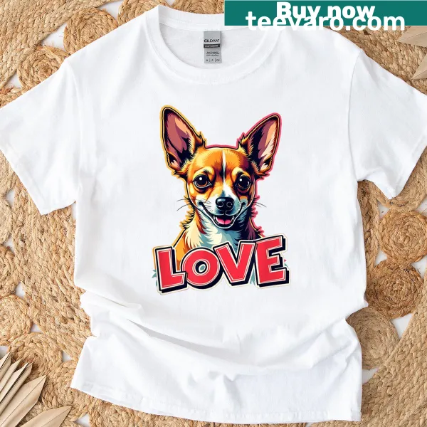 Cute illustration of a Chihuahua with fun text