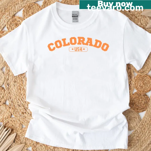 Vintage-style collegiate graphic with Colorado theme