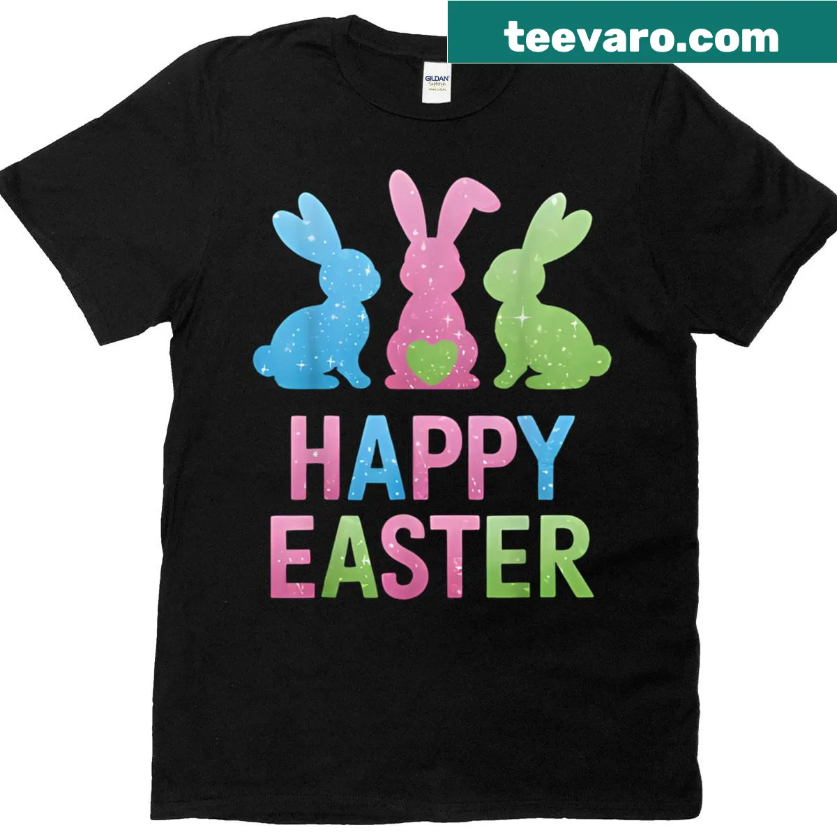 Heartwarming Easter design celebrating family — on a men's t-shirt