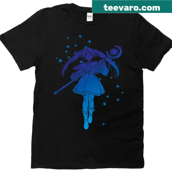 Illustration of a character amidst stars in a fantasy theme