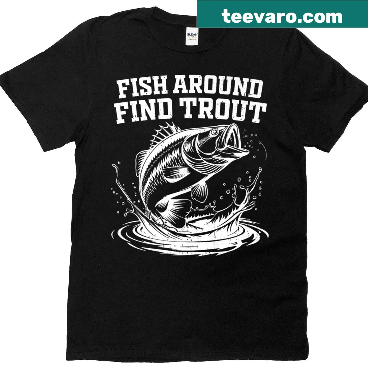 Vintage fisherman joke T-shirt with a humorous fishing graphic — on a men's t-shirt