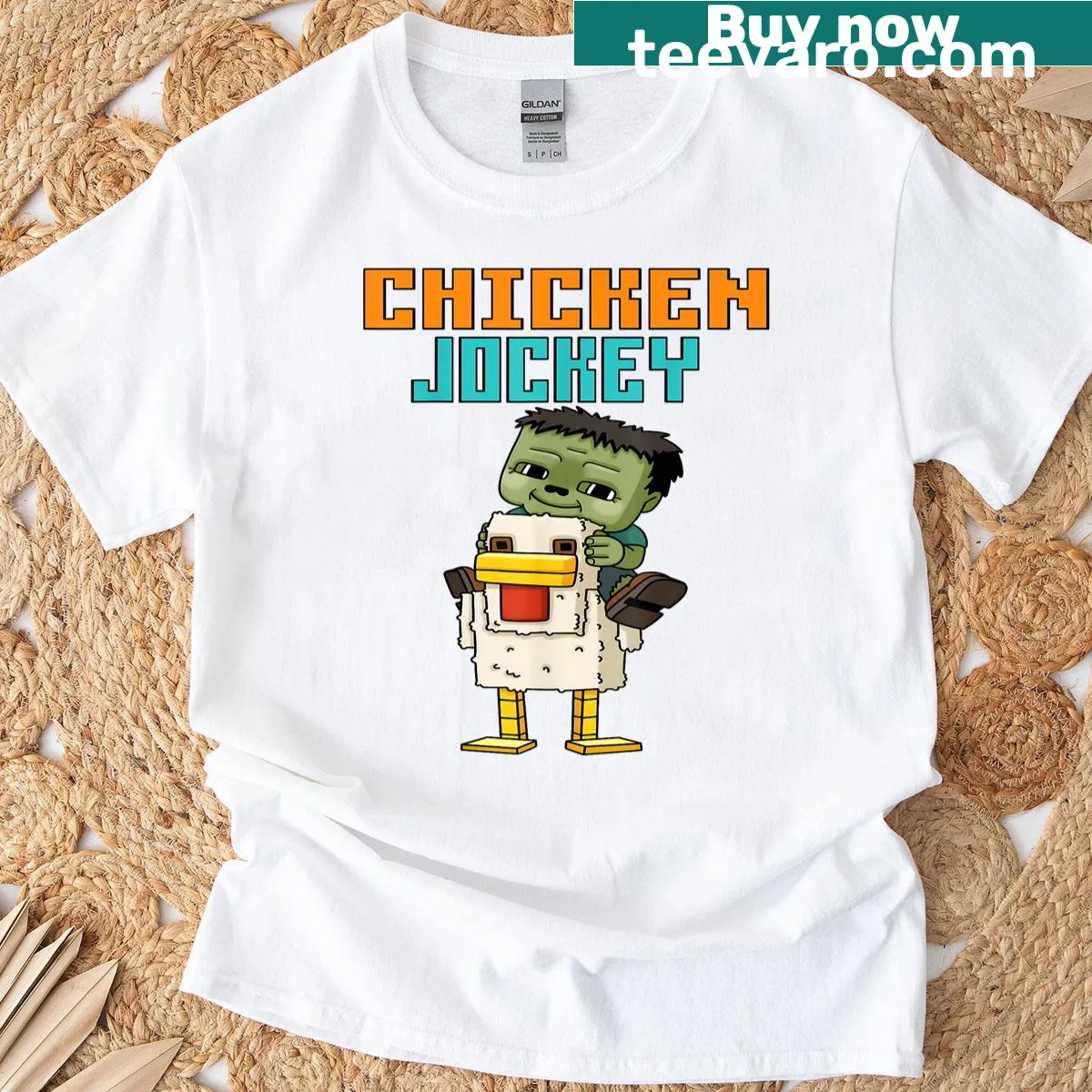Graphic t-shirt celebrating gaming culture. — on a men's t-shirt