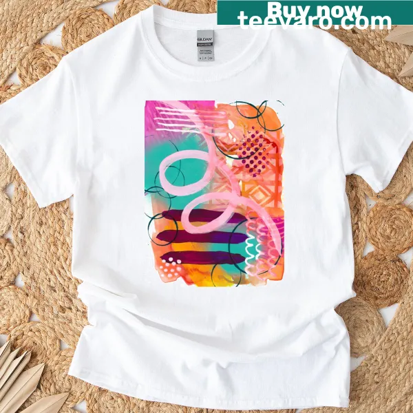 Graffiti style t-shirt with abstract art design