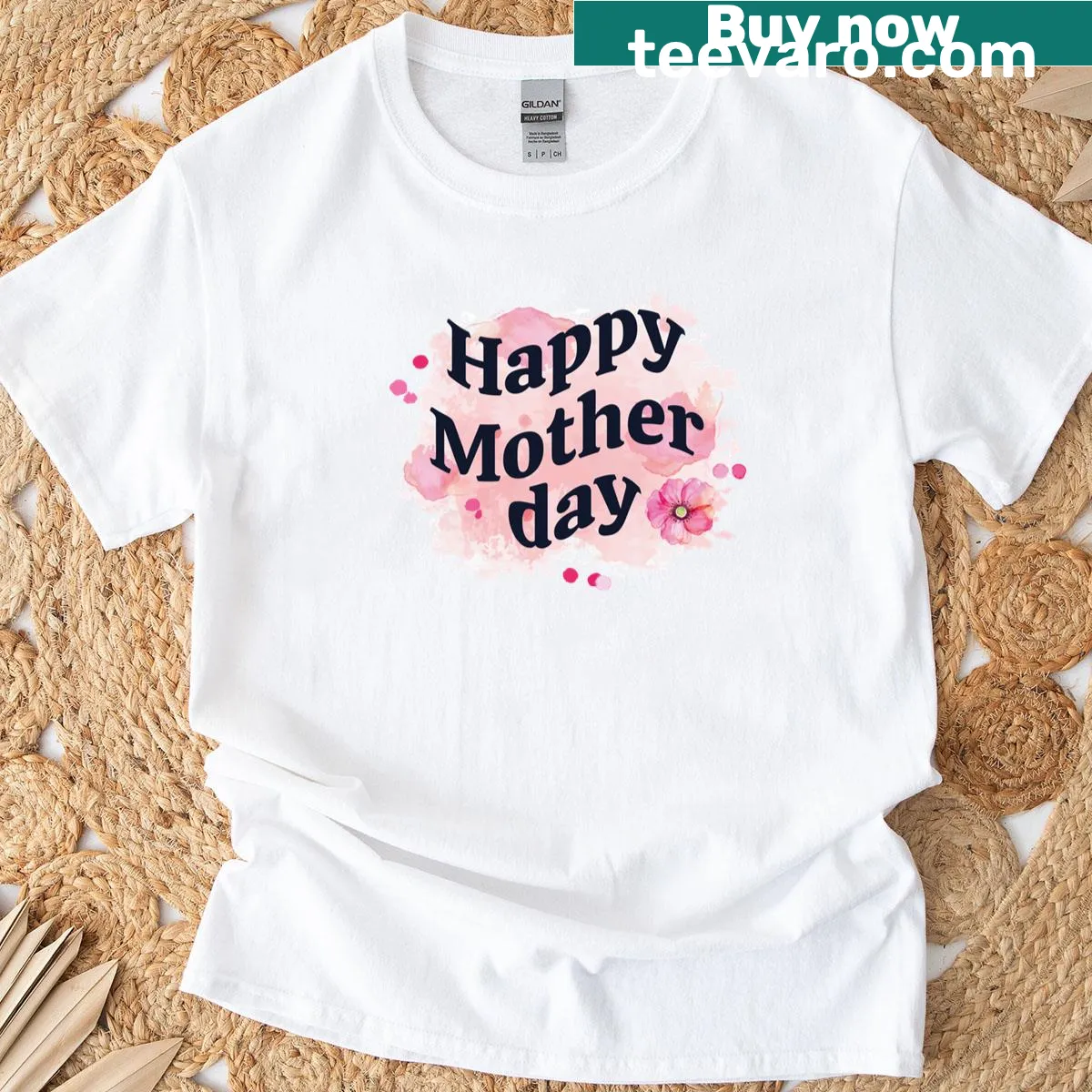 Mother's Day T-shirt with playful typography celebrating moms — on a men's t-shirt