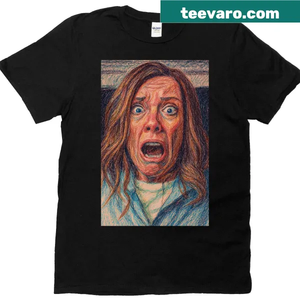 Eerie design inspired by the film 'Hereditary' on a t-shirt